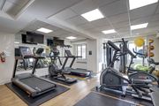 Washington apartment for rent - A gym with treadmills, elliptical machines, and other exercise equipment at 2100 Connecticut.