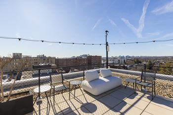 Rooftop deck with grills