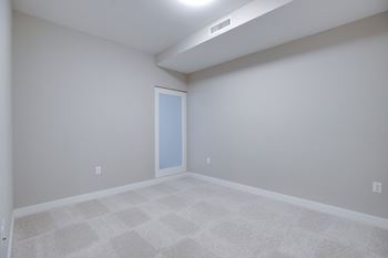 Carpeted bedroom