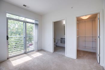 Bedroom with closet