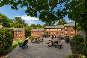 Washington apartment for rent - Park Crest Apartments Terrace with Grills and Picnic Tables and Lounge Chairs