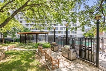 Outdoor grilling area