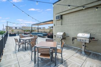 Rooftop deck grilling area