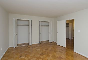 Spacious bedroom closets
