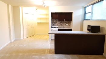 Kitchen and living room