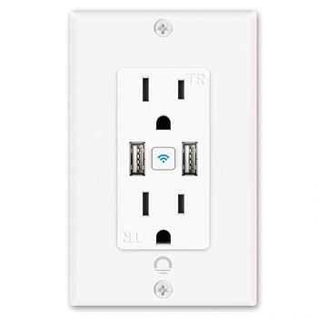 Usb smart outlet with alexa & google