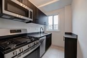 Washington apartment for rent - Quebec House beautifully renovated kitchen dark scheme