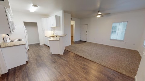 Floor plan for 2 beds, 2 baths, 990 sqft