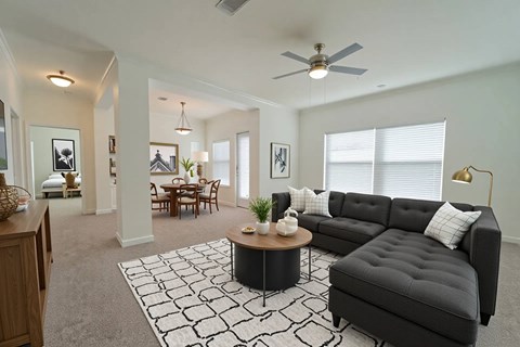 Floor plan for 1 bed, 1 bath, 963 sqft
