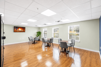 Victory square activity & game room for social engagement
