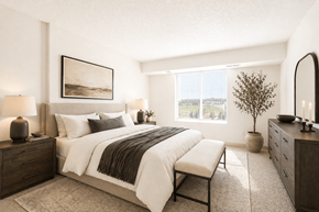 Lino Lakes apartment for rent - Spacious bedroom with modern furnishings at Lakewood Apartments, Lino Lakes, 55014