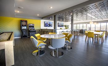 Hello apartments social hub and resident clubhouse