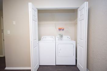 Washer dryer in unit