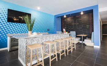 Hello apartments social hub and resident clubhouse