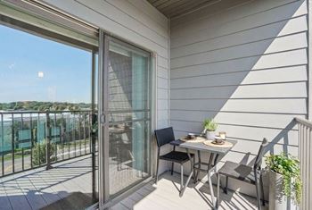 Spacious balcony