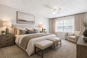 Riverdale apartment for rent - Spacious bedroom with neutral tones and natural light at Stratford Arms Apartments, Georgia, 30274