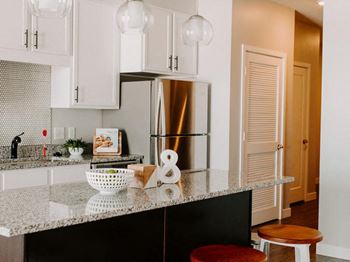 Fully equipped island kitchen