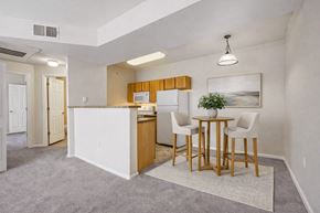 Colorado Springs apartment for rent - Open concept kitchen and dining area at Stetson Meadows Apartments, Colorado Springs, CO 80922