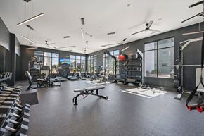 Englewood apartment for rent - Fitness center with cardio and strength equipment at Sequel Homes Apartments, Colorado