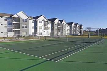 Long tennis court