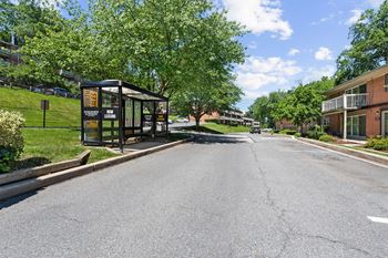 Towson university & the loop shuttle stop