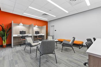 Office space with tables