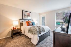 Baltimore apartment for rent - Bedroom with Balcony Access at Brook View Apartments, Baltimore, MD