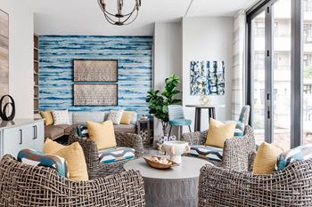 Indoor pool deck seating 