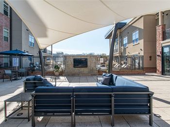 Outdoor fire and lounge