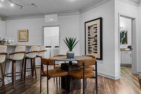 Charlotte apartment for rent - A dining room with a table set for four.