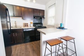 Towson apartment for rent - Breakfast Bar Kitchen at Donnybrook Apartments, Towson, 21286