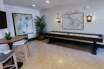 Resident lounge with shuffleboard 1