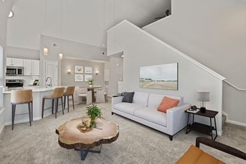 Murfreesboro apartment for rent - a living room with a couch and a table