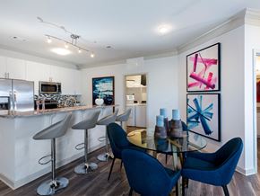 Charlotte apartment for rent - Open concept dining room and kitchen at Sycamore at Tyvola, North Carolina, 28217