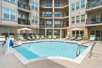 A large swimming pool