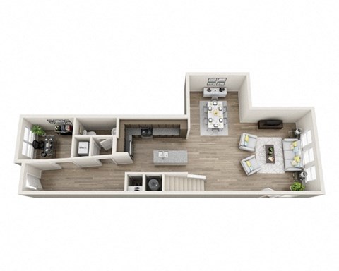 Floor plan for 2 beds, 2 baths, 1870 sqft