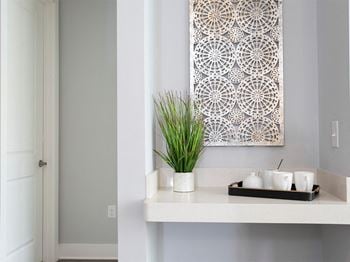 Wet bar area