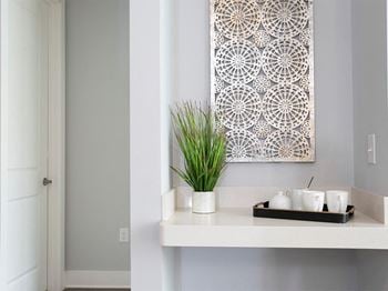 Wet bar area