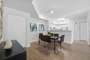 Miami Lakes apartment for rent - A dining room with a table and chairs.