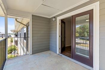 Patio/balcony with french doors