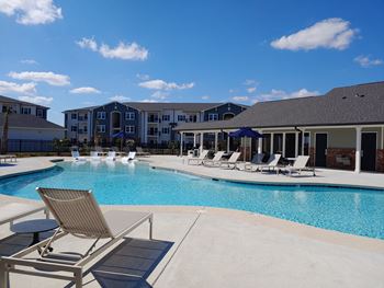Resort style zero-entry pool