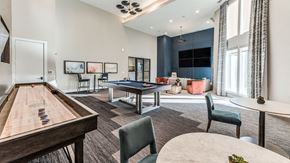 Katy apartment for rent - a clubhouse with a pool table and a billiards table