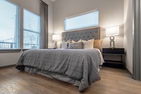 San Antonio apartment for rent - Large Bedroom With Wood Floors
