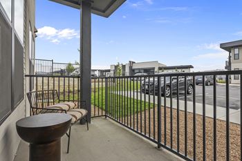 Private balcony or patio