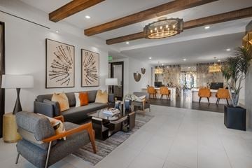 Scottsdale apartment for rent - a living room with couches and chairs and a table