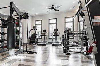 Fitness center with updated equipment