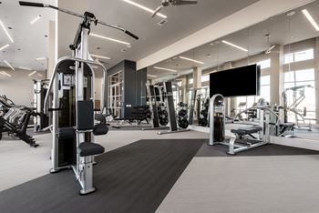Modern fitness center