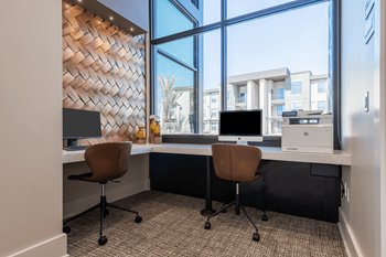 Business center with conference room