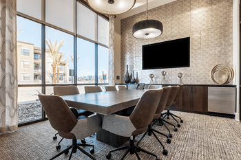 Business center with conference room