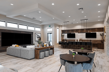 Decadent clubhouse with game room